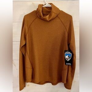New Kuhl Women’s medium Petra turtleneck in copper (burnt orange color)